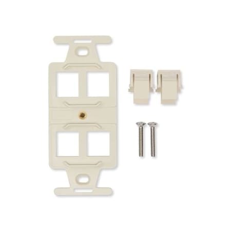 Belden 4-PORT KEYCONNECT 106 ADAPTER, WHITE AX104124